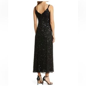 Pisarro Nights Elegant Black Sequin Evening Dress